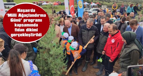 FİDAN DİKİMİ, YANGINDA 10 DEKAR ZARAR GÖREN SİVRİTEPE MEVKİSİNDE YAPILDI