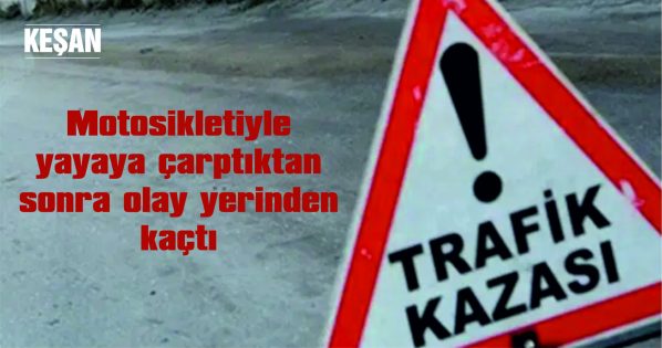 POLİS, KAÇAN MOTOSİKLETLİNİN YAKALANMASI İÇİN ARAŞTIRMA BAŞLATTI