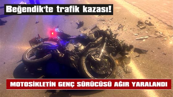 MOTOSİKLET İLE OTOMOBİL ÇARPIŞTI