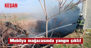 İTFAİYE EKİPLERİNİN MÜDAHALESİ İLE SÖNDÜRÜLDÜ