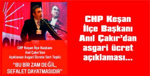 ÇAKIR: “BU BİR ZAM DEĞİL, SEFALET DAYATMASIDIR”