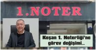 YENİ NOTER MUSTAFA CANDAŞ GÖREVİNE BAŞLADI