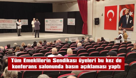 “BU ÜLKENİN EMEKLİLERİ SADAKA TOPLULUĞU DEĞİLDİR!”