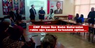 CHP KEŞAN İLÇE KADIN KOLLARINDAN RAHİM AĞZI KANSERLERİ FARKINDALIK EĞİTİMİ