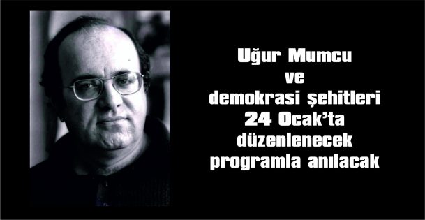 SAAT 12.30’DA UĞUR MUMCU ANITI ÖNÜNDE…