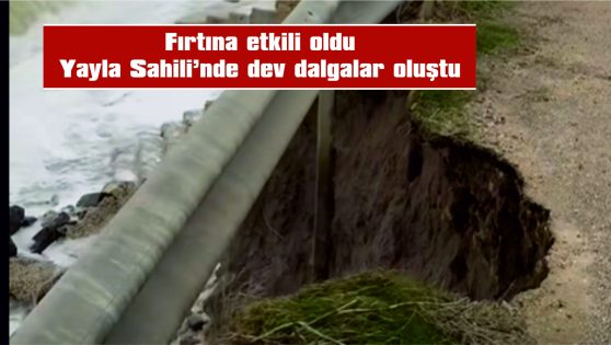 YAYLA’DA TEKNE BATTI, YOL ÇÖKTÜ