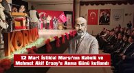 SEYYAR: “İSTİKLAL MARŞI, TÜRK MİLLETİNİN EN BUHRANLI ZAMANLARINDA GÖNÜLLERDEN KOPMUŞ GELEN BİR HAYKIRIŞTIR”