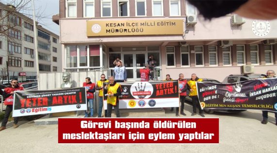 “BUGÜN DERS YOK, ÇÜNKÜ ÖĞRETMENİN CAN GÜVENLİĞİ YOK!”