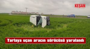 YARALI SÜRÜCÜ AMBULANSLA HASTANEYE KALDIRILDI