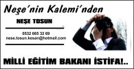 MİLLİ EĞİTİM BAKANI İSTİFA!…