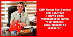 30 NİSAN 2026 PERŞEMBE GÜNÜ SAAT 12.30’DA TEKEL MEYDANI’NDA…