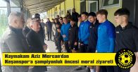 KAYMAKAM AZİZ MERCAN FUTBOLCULARA BAKLAVA İKRAM ETTİ