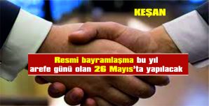 KEŞAN ÖĞRETMEN EVİNDE, 14.00-14.30 SAATLERİ ARASINDA YAPILACAK