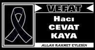 CEVAT KAYA VEFAT ETTİ