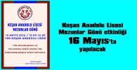 ETKİNLİĞE, TÜM MEZUNLAR DAVET EDİLDİ