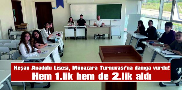 FİNAL KÜRSÜSÜNDE KEŞAN ANADOLU LİSESİ HAKİMİYETİ