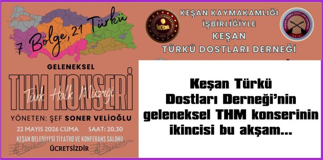 KONSERE, TÜM TÜRKÜ SEVERLER DAVET EDİLDİ