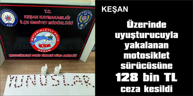 SÜRÜCÜ GÖZALTINA ALINDI, MOTOSİKLET TRAFİKTEN MEN EDİLDİ