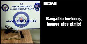 KURU SIKI TABANCA VE 14 ADET FİŞEĞE EL KONULDU