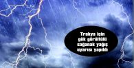 VATANDAŞLARIN ANİ SEL, SU BASKINI, YILDIRIM, DOLU VE KUVVETLİ RÜZGAR GİBİ OLUMSUZLUKLARA KARŞI HAZIRLIKLI OLMASI İSTENDİ