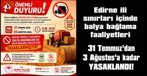 12.00-20.00 SAATLERİ ARASINDA YASAKLANDI