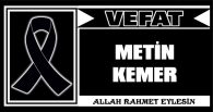 METİN KEMER VEFAT ETTİ