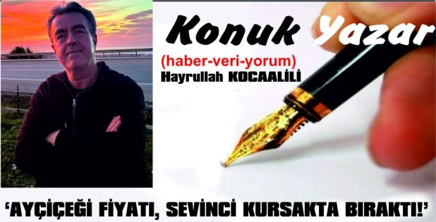 ‘AYÇİÇEĞİ FİYATI, SEVİNCİ KURSAKTA BIRAKTI’